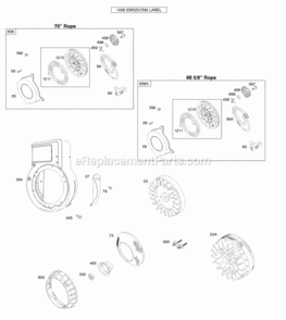 Page A´ Diagram and Parts List for 093332-1040-B1  Briggs and Stratton Engine